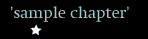 Sample Chapter